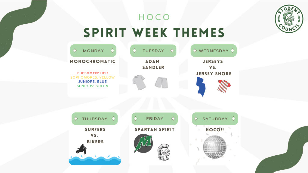 2024 Homecoming Schedule + Spirit Week Themes!