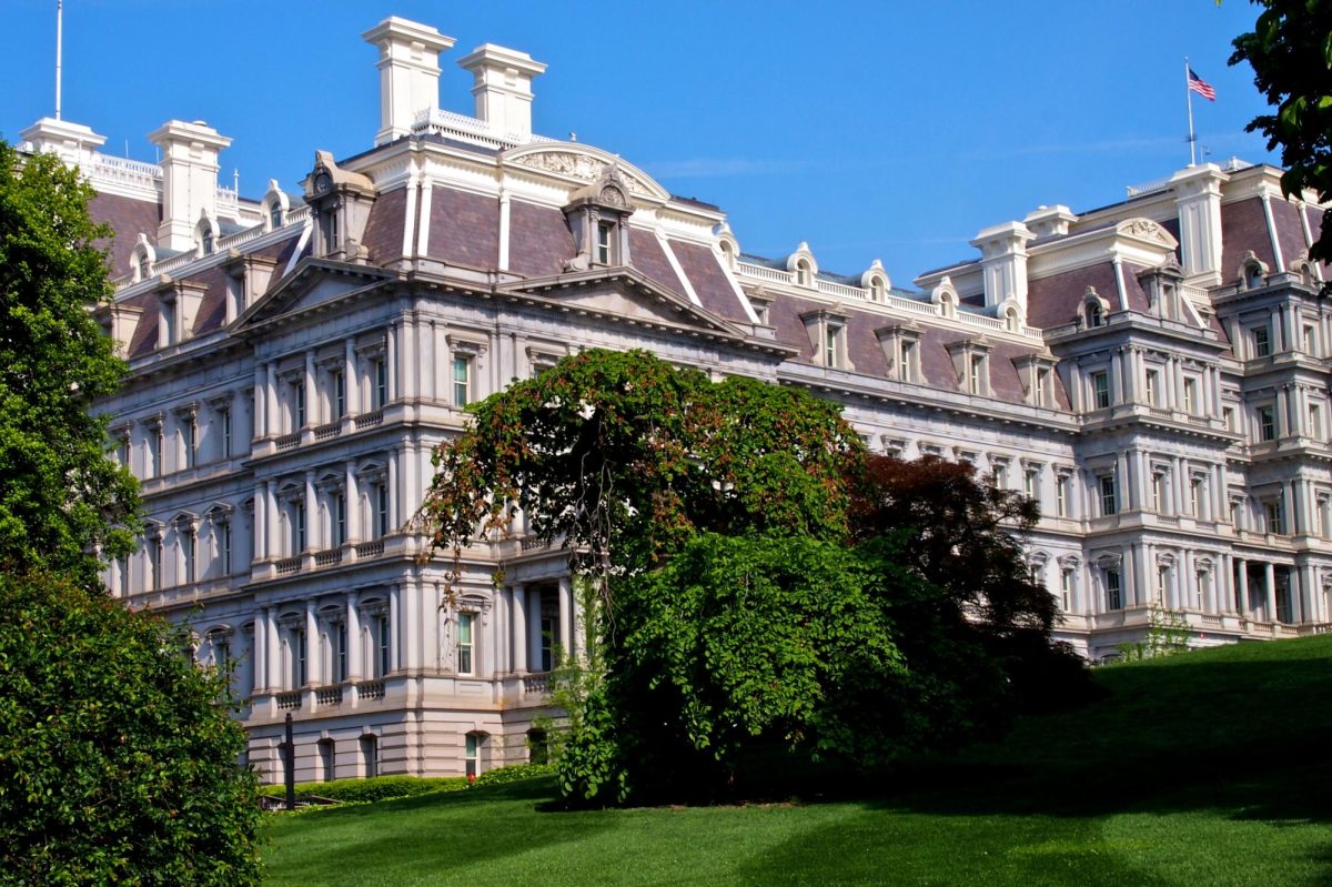 The Eisenhower Executive Office Building, connected to the White House, in which DOGE operates