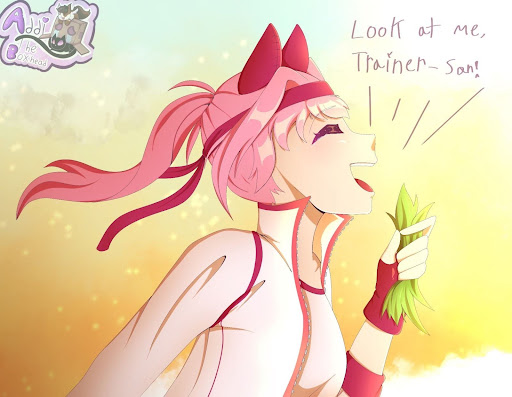 Digital art of the in-game Haru Urara 