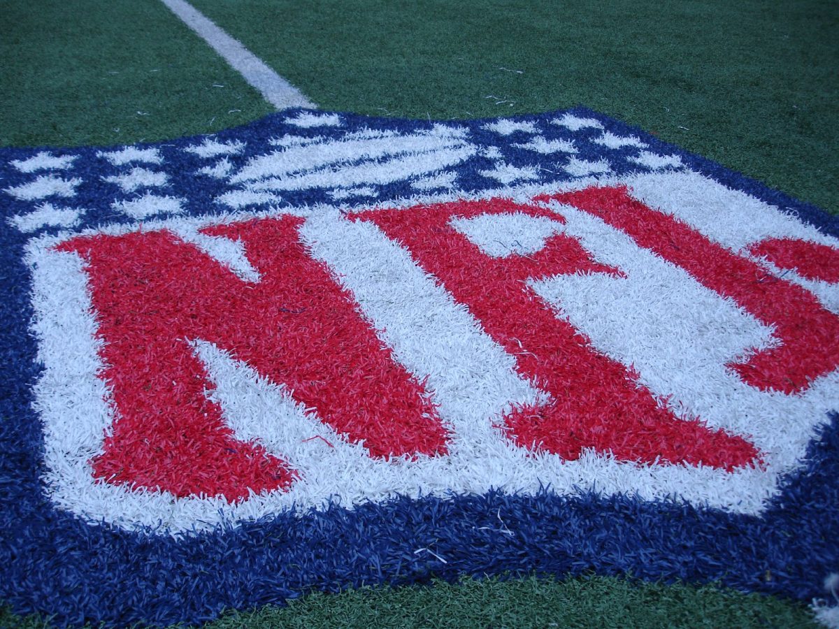 NFL logo on a field